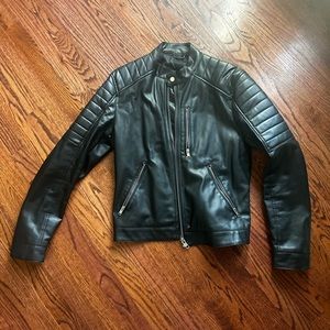 H&M faux leather moto jacket